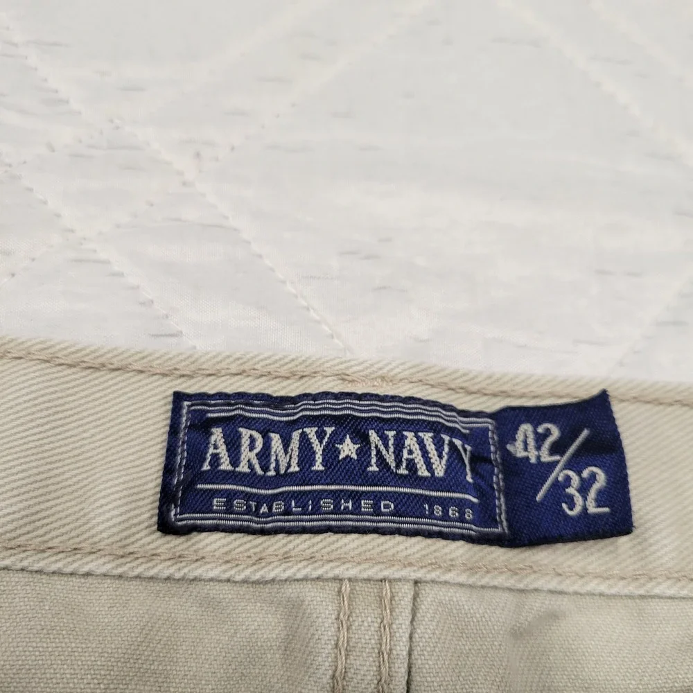Army Navy beige‎ chino pants men's 42X32